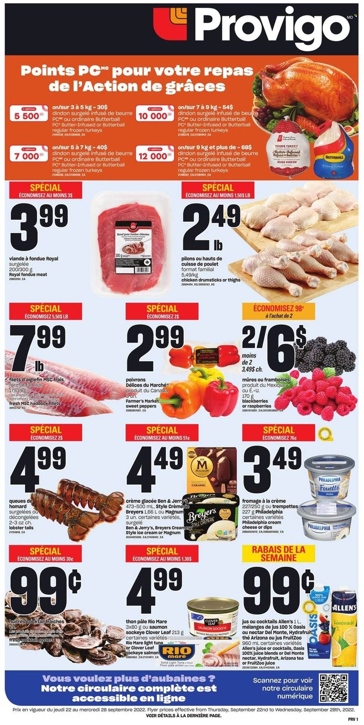 Circulaire Provigo - 22 Septembre 2022 - 28 Septembre 2022. Page 1