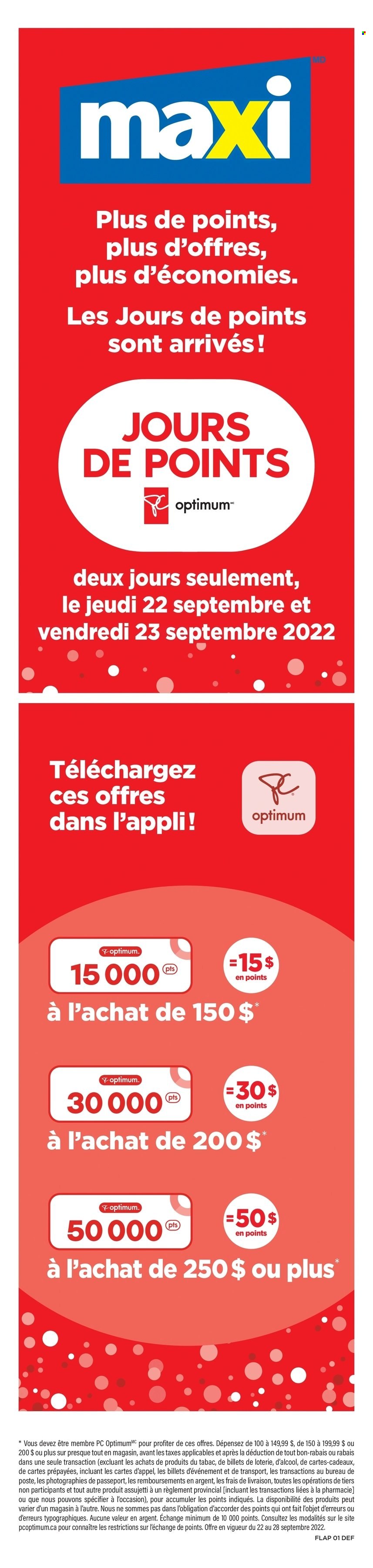 Maxi flyer - September 22, 2022 - September 28, 2022. Page 18