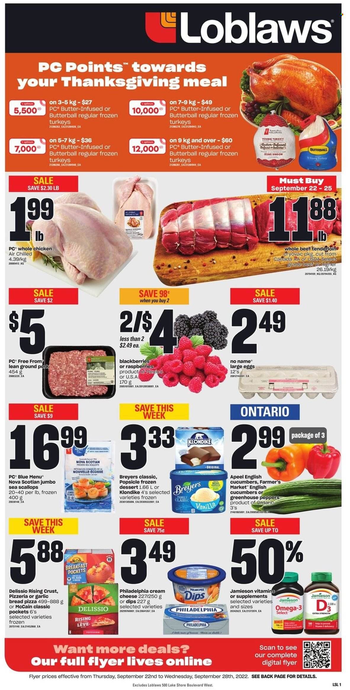 Loblaws flyer - September 22, 2022 - September 28, 2022. Page 1