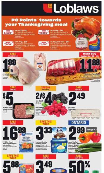 Loblaws Flyer - September 22, 2022 - September 28, 2022.