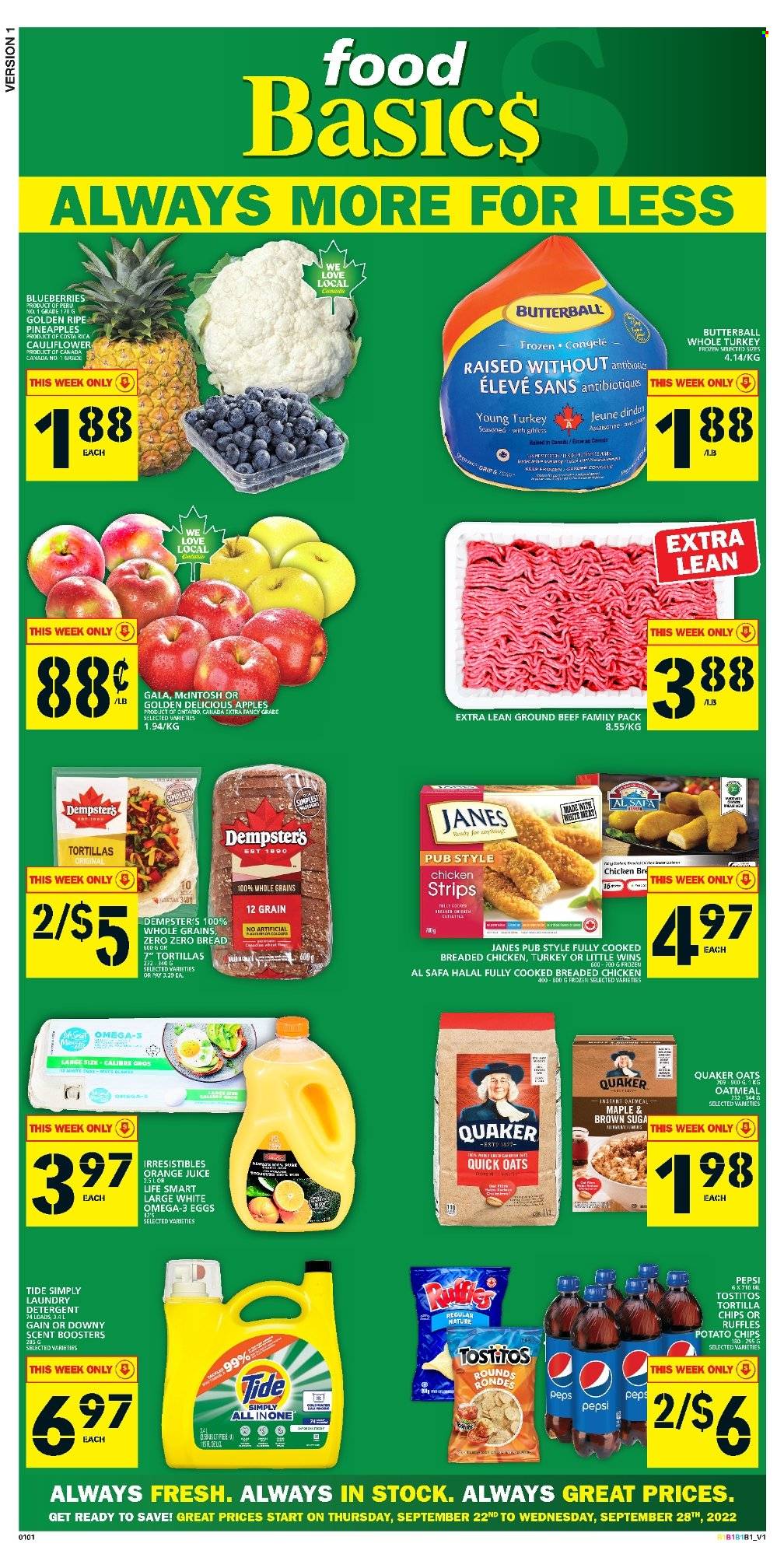 Food Basics flyer - September 22, 2022 - September 28, 2022. Page 1