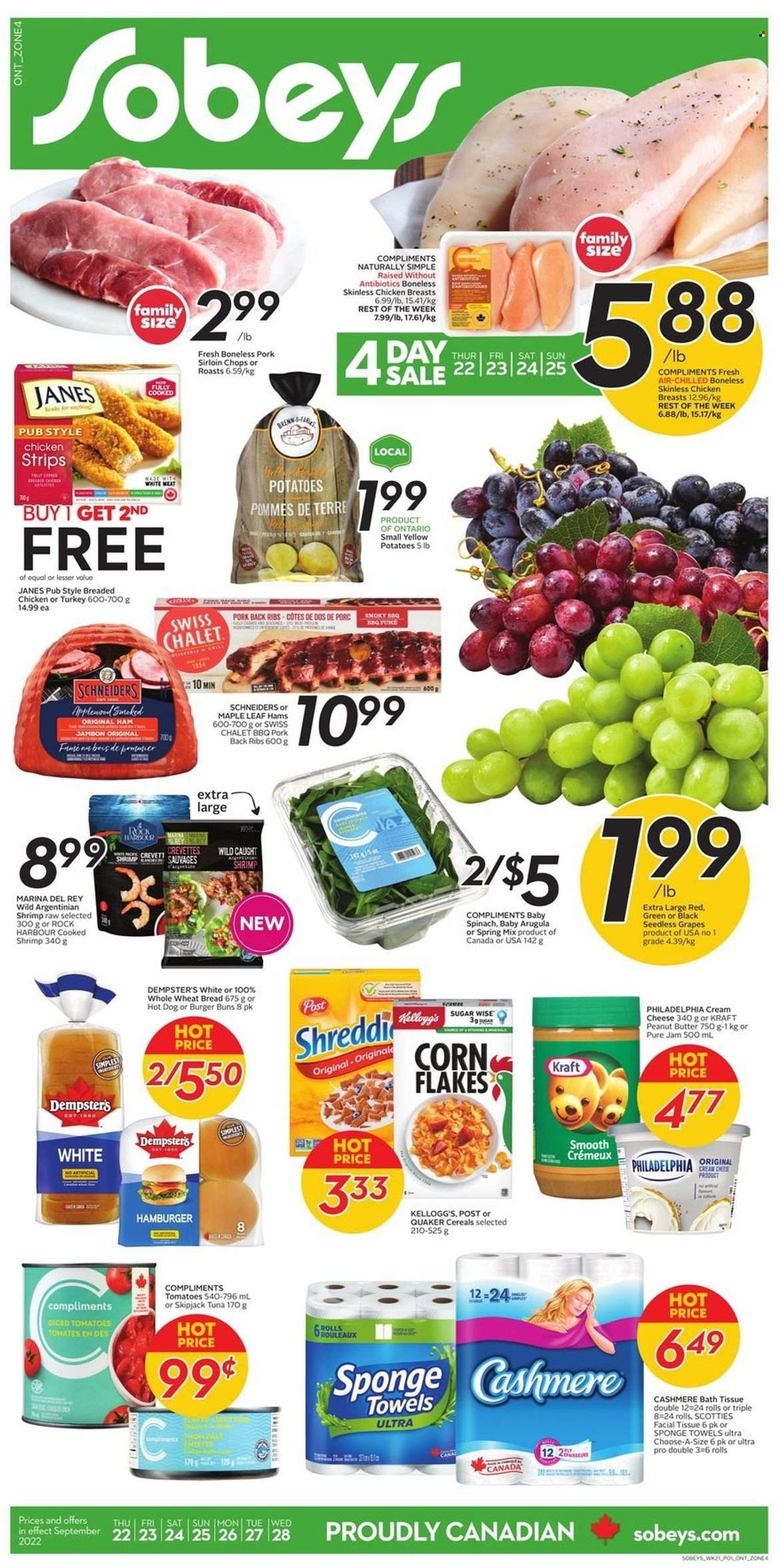 Sobeys flyer - September 22, 2022 - September 28, 2022. Page 1