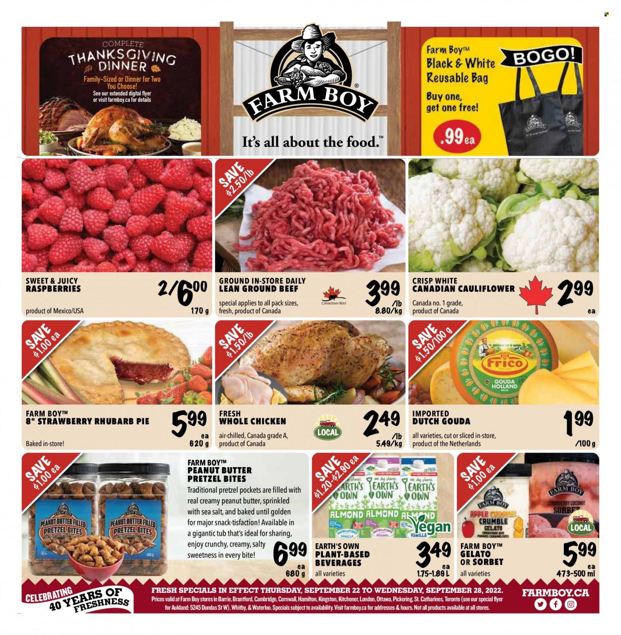 Farm Boy flyer - September 22, 2022 - September 28, 2022. Page 1