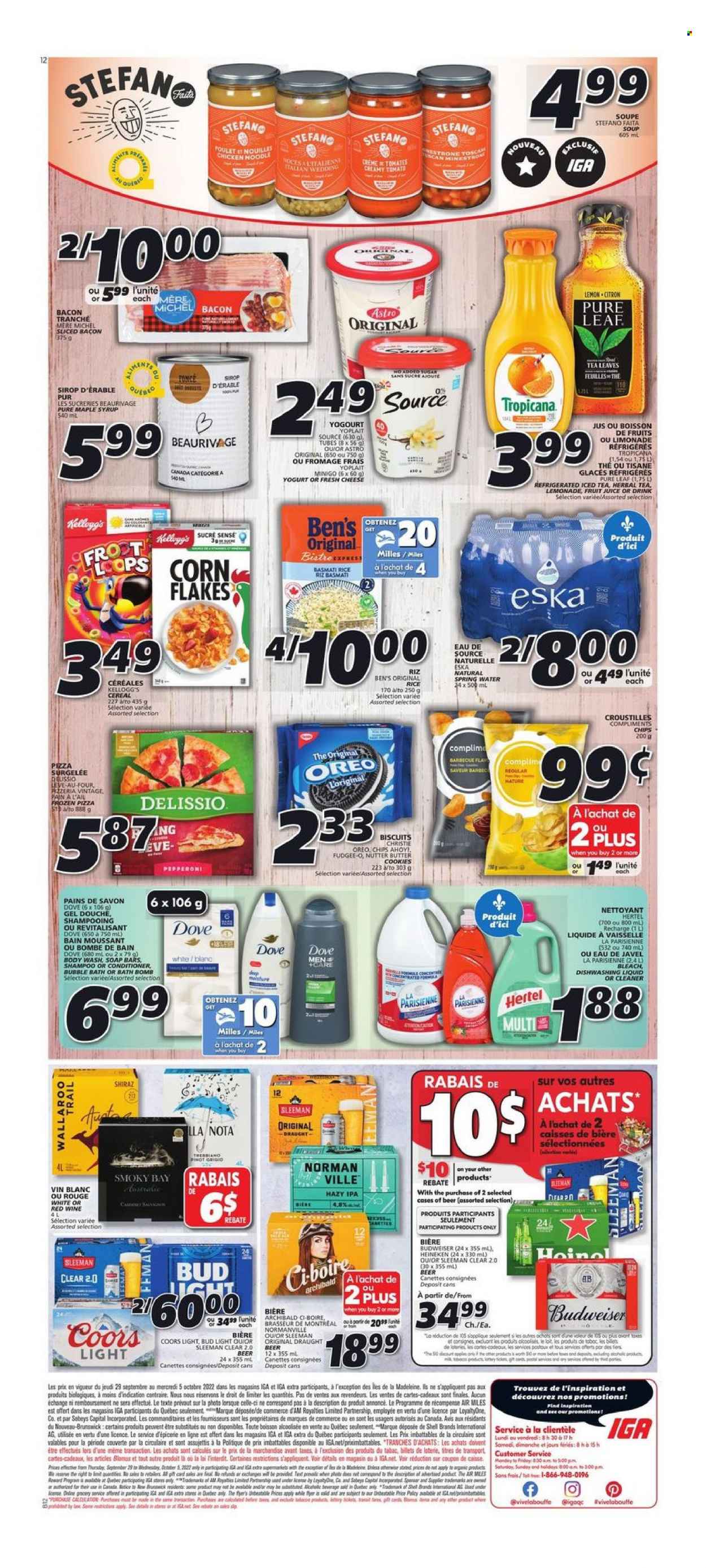 IGA flyer - September 29, 2022 - October 05, 2022. Page 2