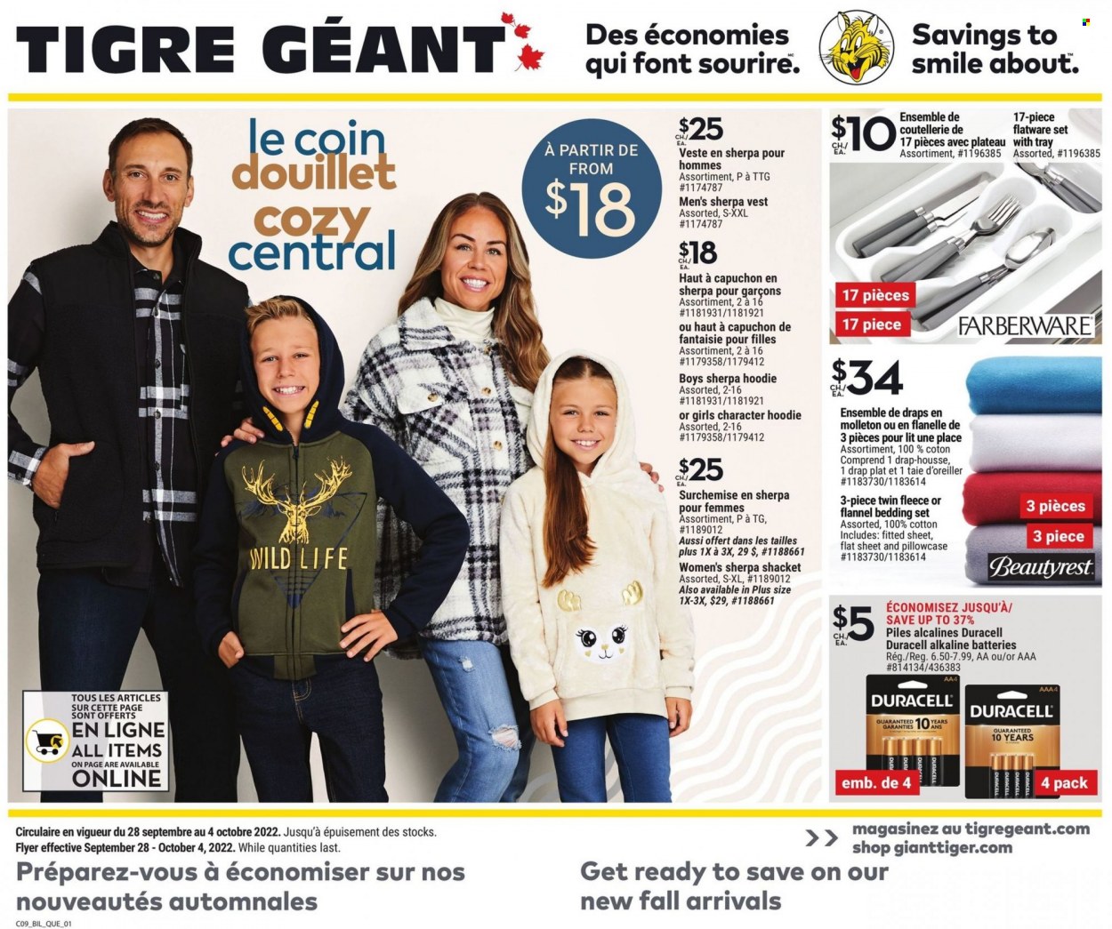 Giant Tiger flyer - September 28, 2022 - October 04, 2022. Page 1
