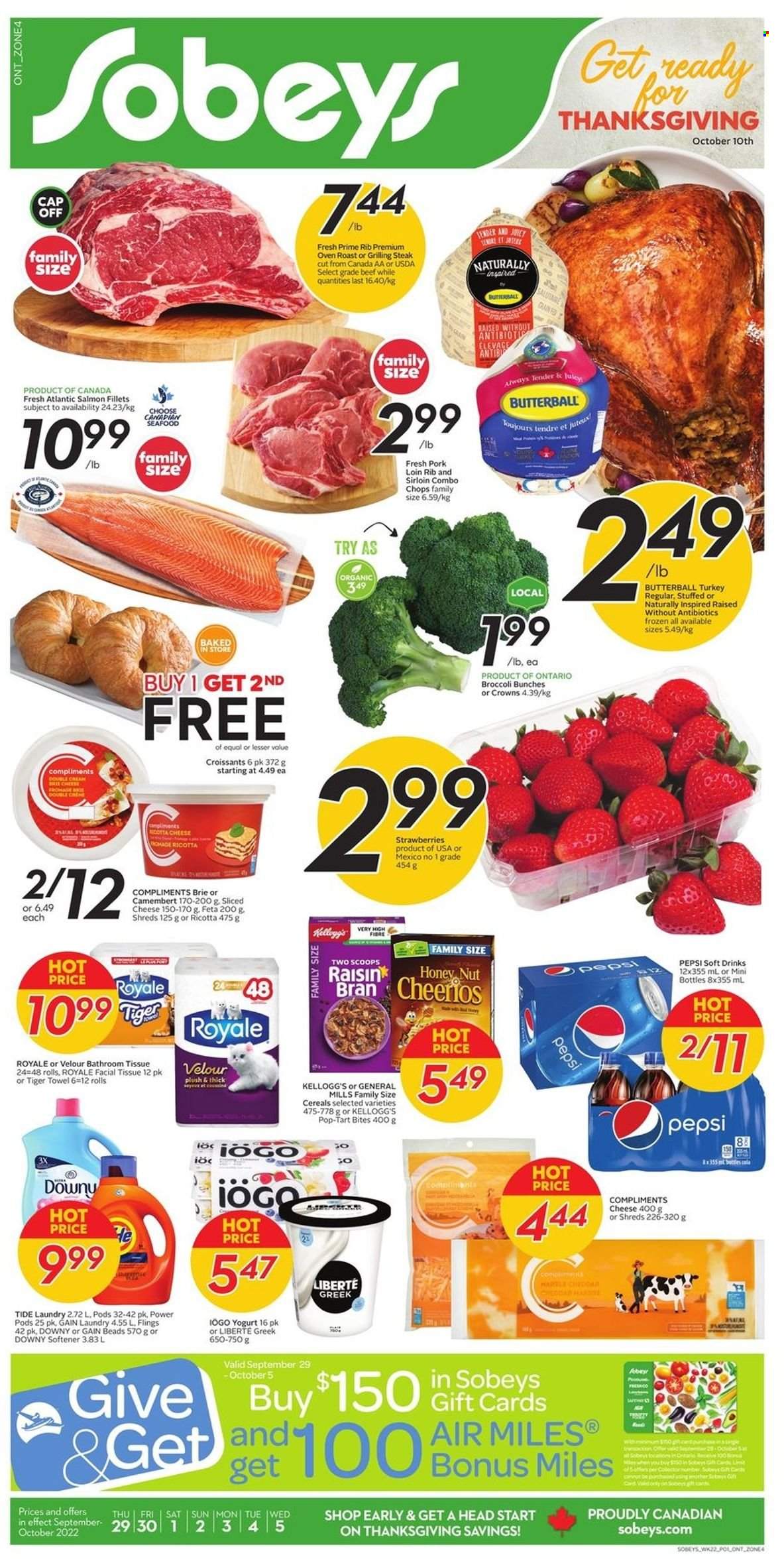 Sobeys flyer - September 29, 2022 - October 05, 2022. Page 1