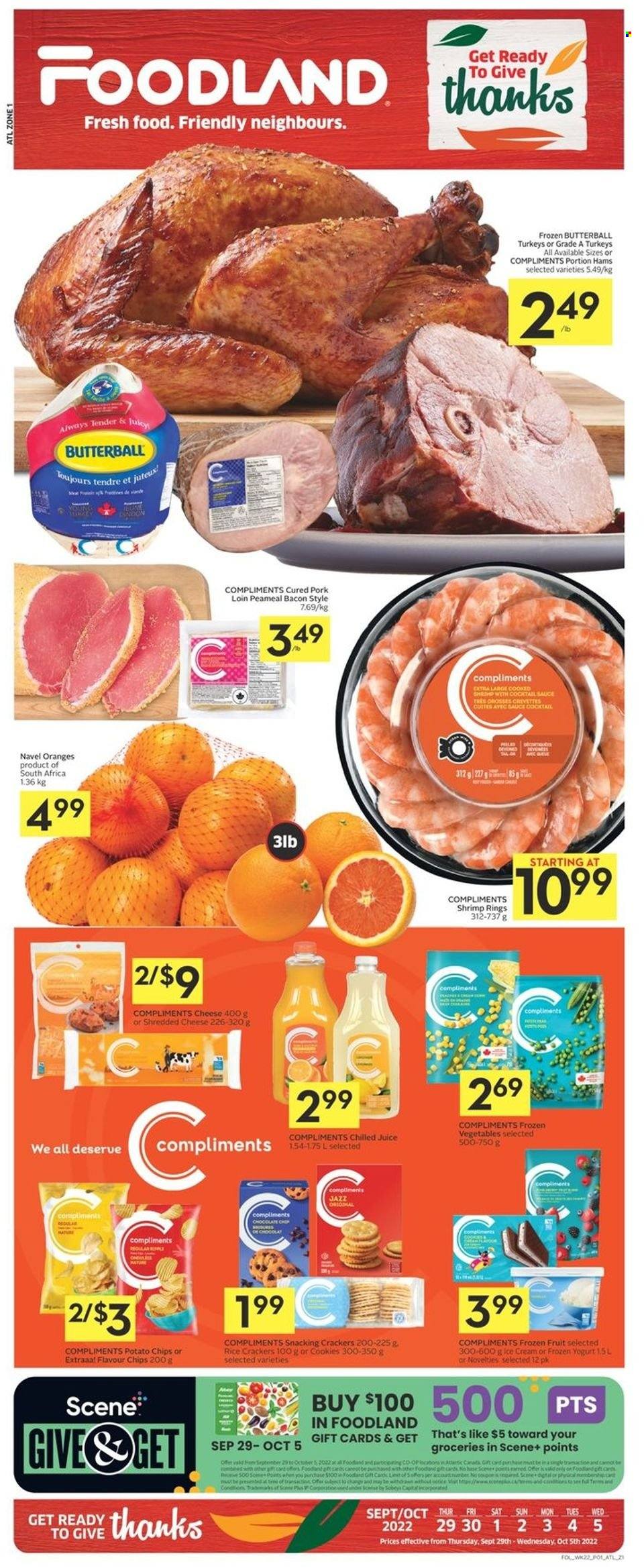 Foodland flyer - September 29, 2022 - October 05, 2022. Page 1