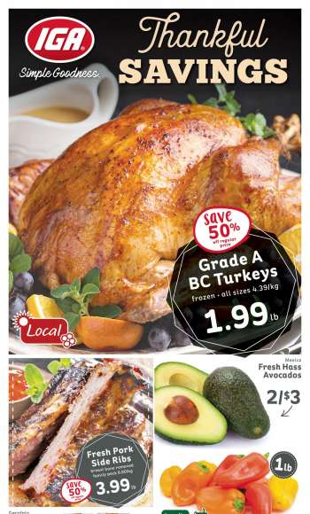 IGA Simple Goodness Flyer - September 30, 2022 - October 06, 2022.