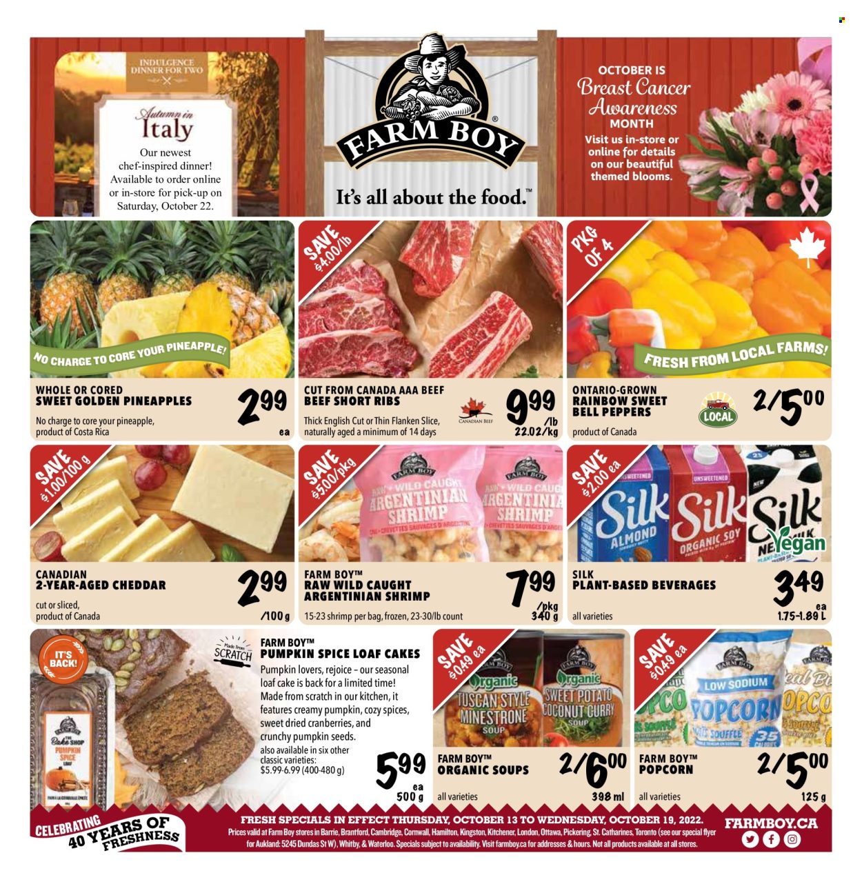 Farm Boy flyer - October 13, 2022 - October 19, 2022. Page 1