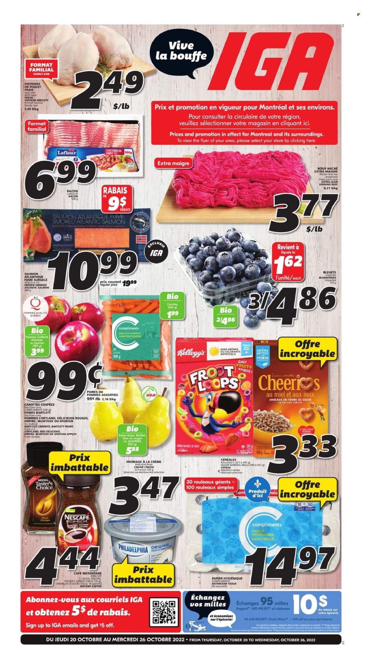 IGA flyer - October 20, 2022 - October 26, 2022. Page 1