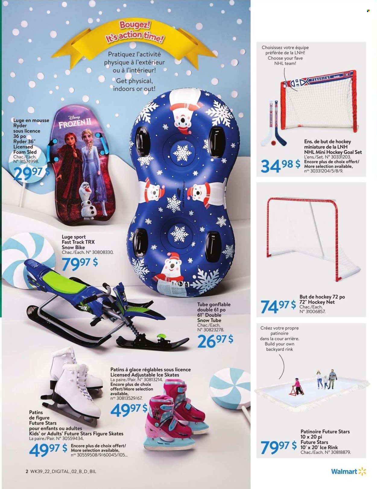 thumbnail - Circulaire Walmart - 20 Octobre 2022 - 24 Décembre 2022 - Produits soldés - Disney, patins à glace. Page 41.