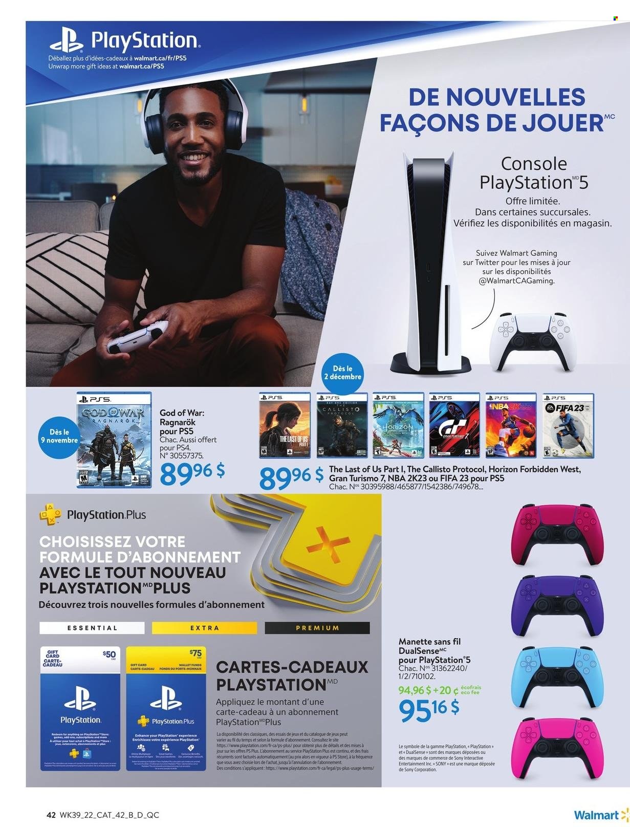 thumbnail - Circulaire Walmart - 20 Octobre 2022 - 24 Décembre 2022 - Produits soldés - Sony, console, Playstation. Page 45.