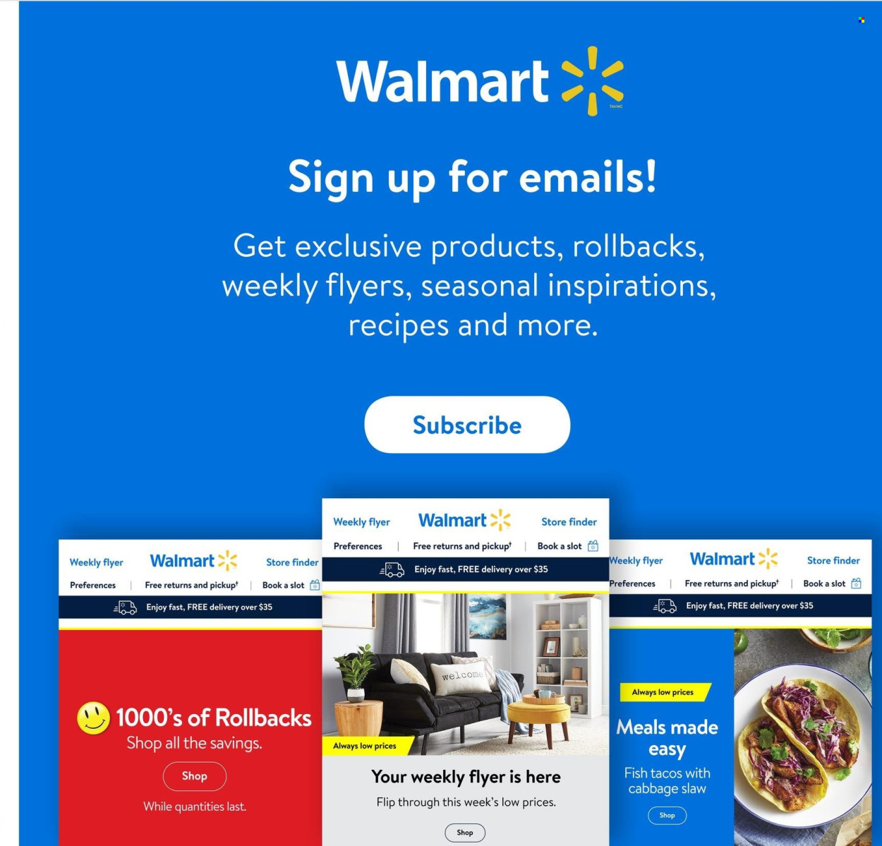 thumbnail - Walmart Flyer - October 20, 2022 - December 24, 2022 - Sales products - tacos, cabbage, fish, book. Page 48.
