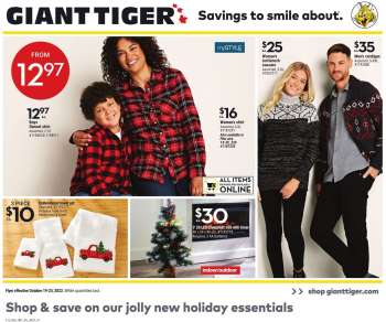 Giant Tiger Flyer - October 19, 2022 - October 25, 2022.