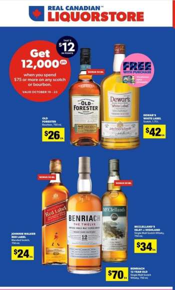 Circulaire Real Canadian Liquorstore - 19 Octobre 2022 - 23 Octobre 2022.