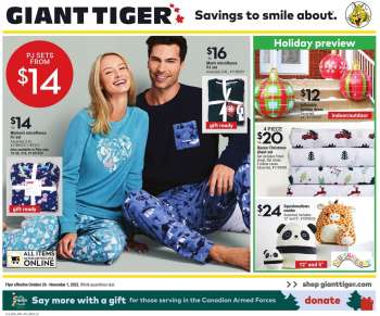 Circulaire Giant Tiger - 26 Octobre 2022 - 01 Novembre 2022.