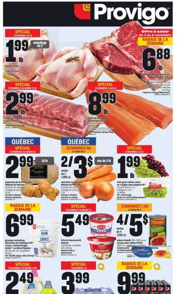 Circulaire Provigo - 03 Novembre 2022 - 09 Novembre 2022.