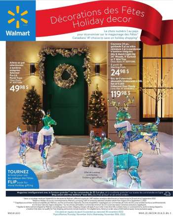 Circulaire Walmart - 03 Novembre 2022 - 30 Novembre 2022.