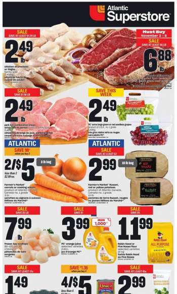 Atlantic Superstore Flyer - November 03, 2022 - November 09, 2022.