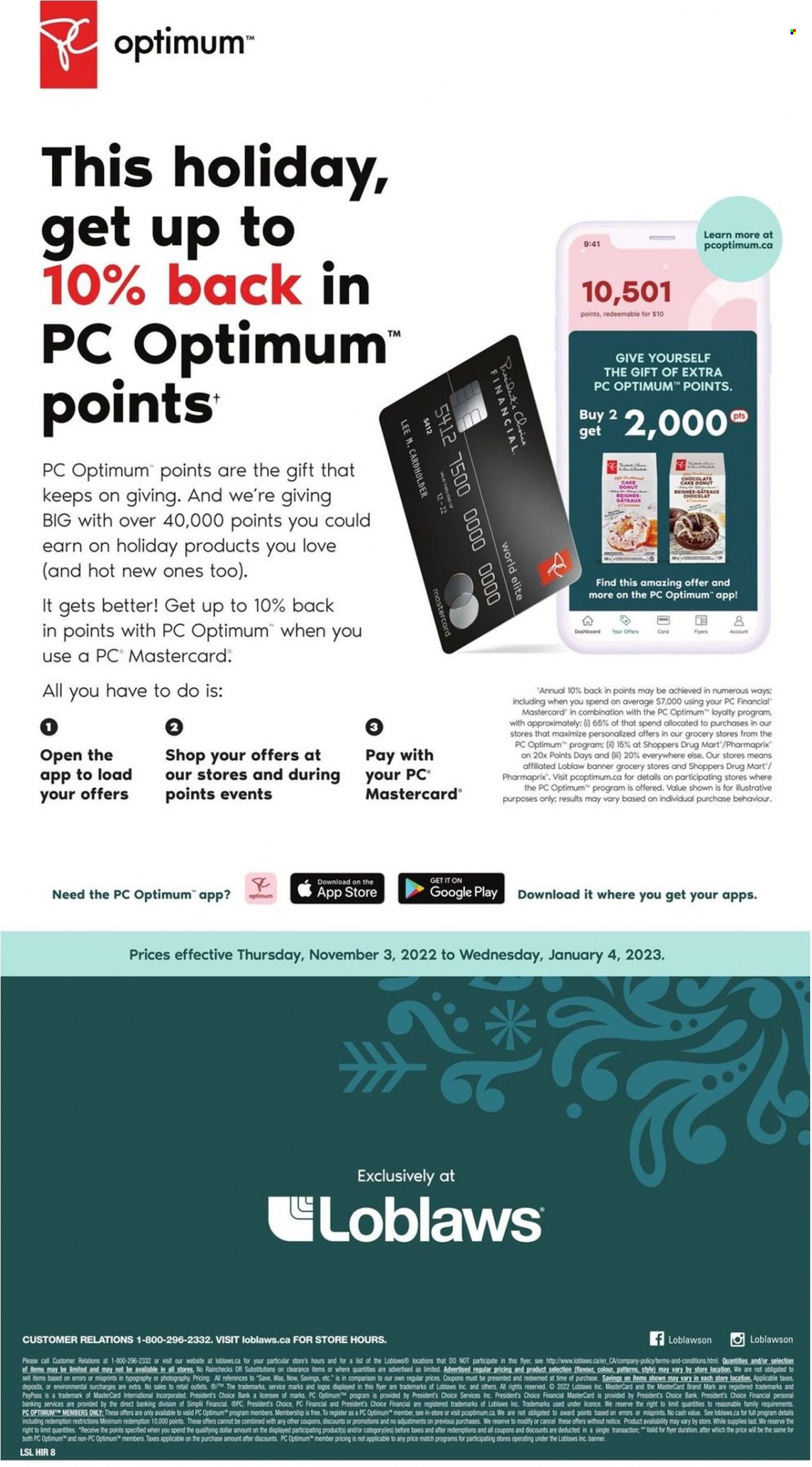 Loblaws flyer - November 03, 2022 - January 04, 2023. Page 8