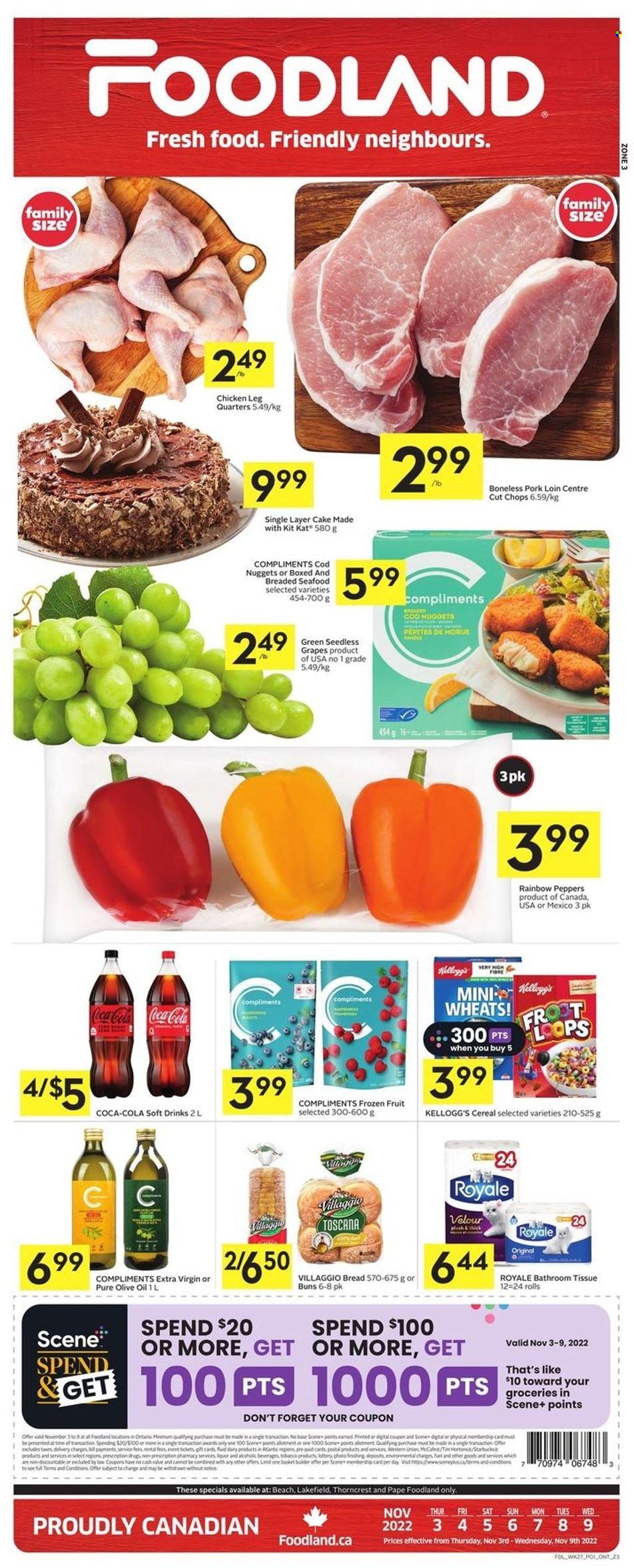 Foodland flyer - November 03, 2022 - November 09, 2022. Page 1