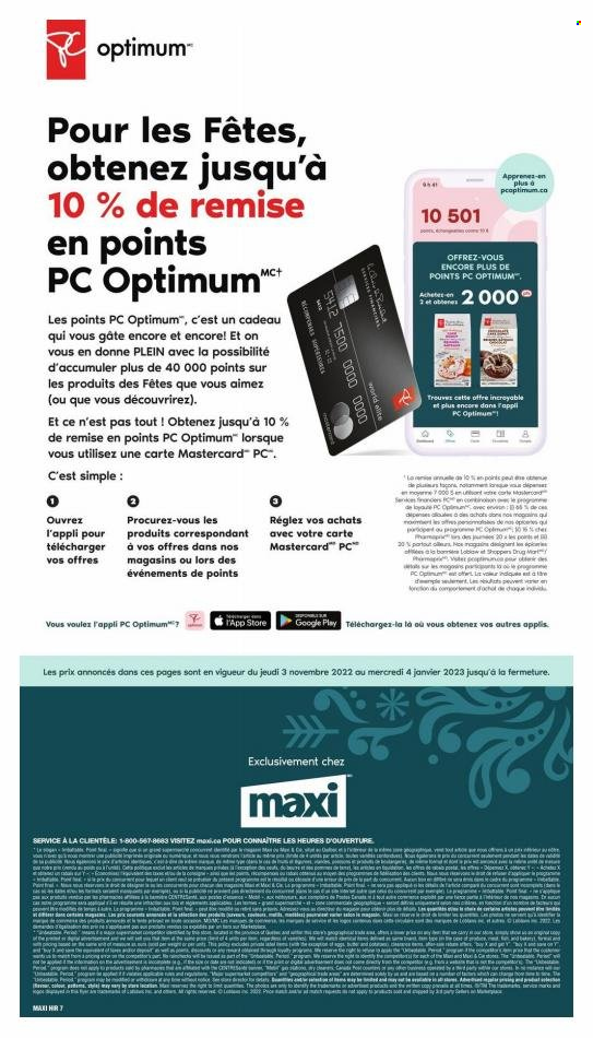 thumbnail - Maxi Flyer - November 03, 2022 - January 04, 2023 - Sales products - pants, toner. Page 7.