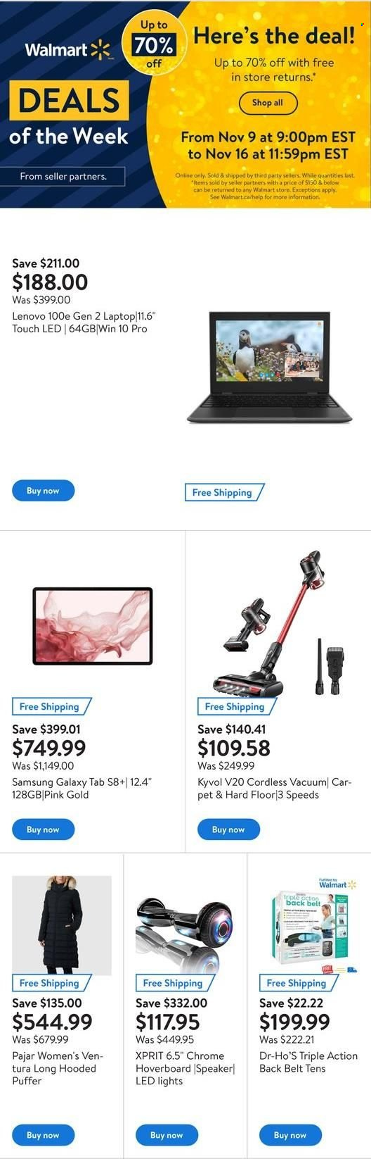 Walmart flyer - November 09, 2022 - November 16, 2022. Page 1