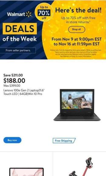 Walmart Flyer - November 09, 2022 - November 16, 2022.