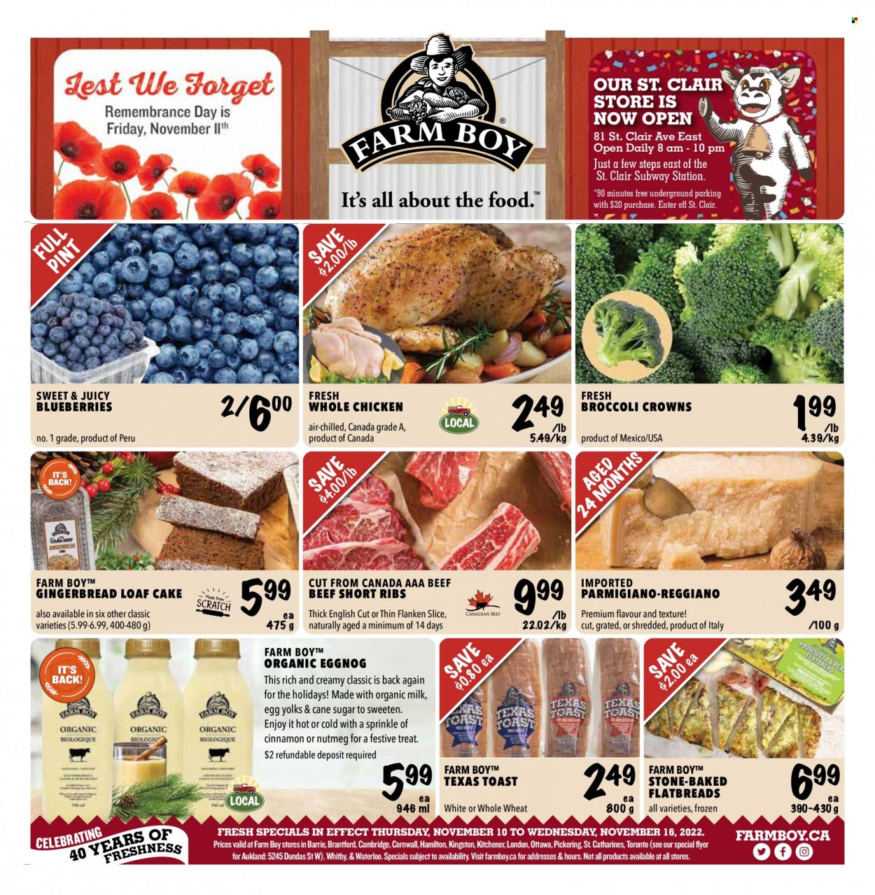Farm Boy flyer - November 10, 2022 - November 16, 2022. Page 1