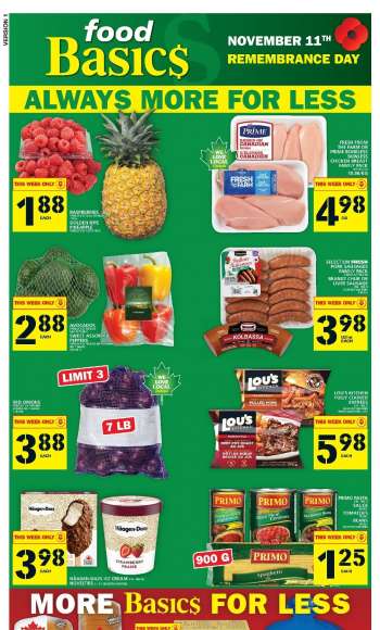 Food Basics Flyer - November 10, 2022 - November 16, 2022.