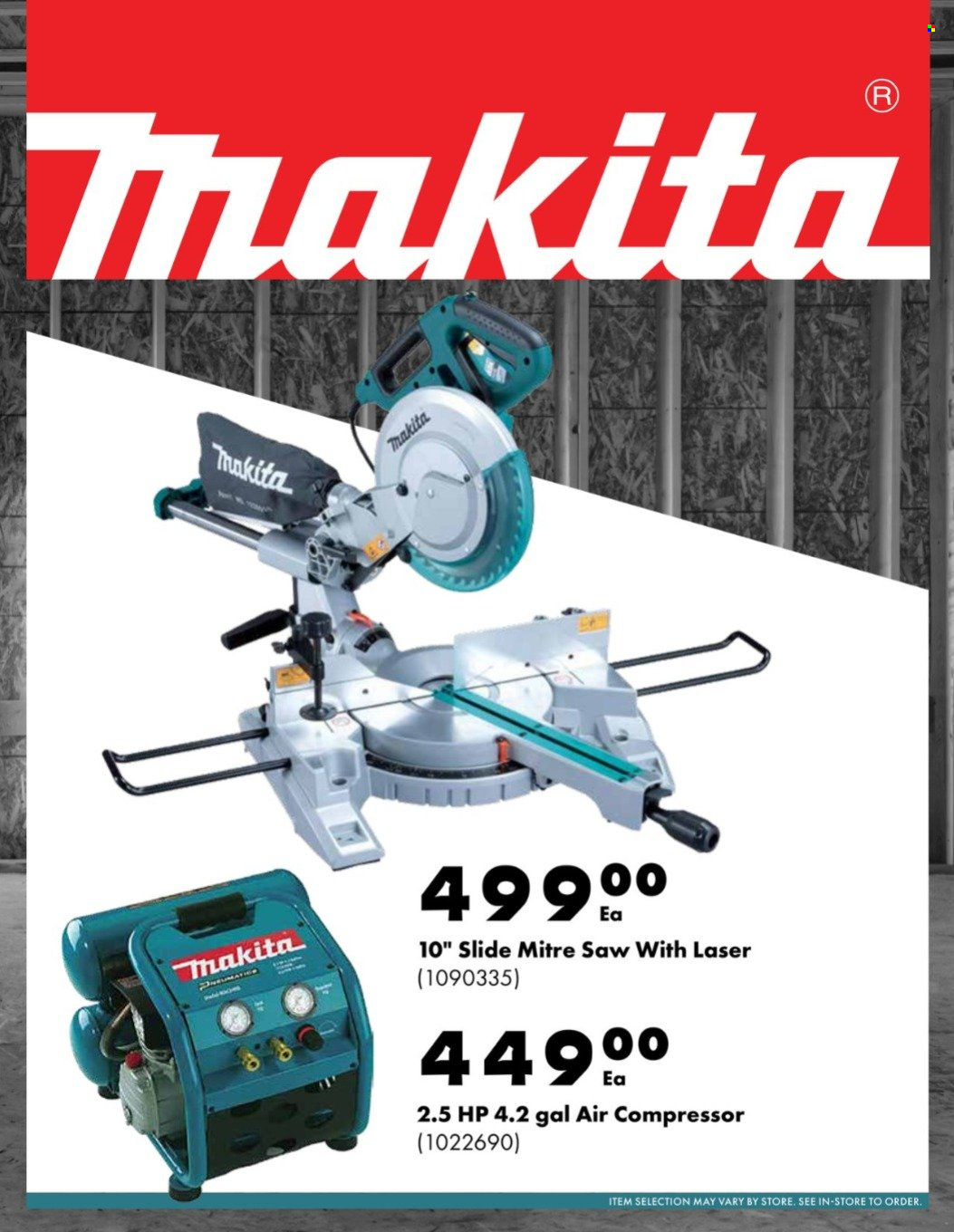 thumbnail - Kent Flyer - November 07, 2022 - December 04, 2022 - Sales products - Makita, saw, air compressor. Page 7.