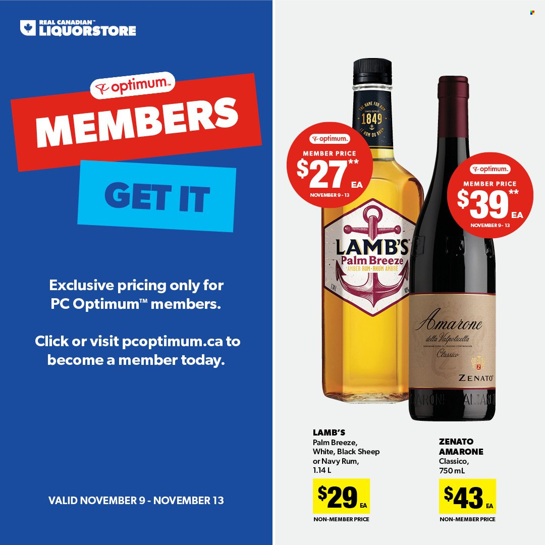 Real Canadian Liquorstore flyer - November 09, 2022 - November 13, 2022. Page 1