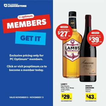 Real Canadian Liquorstore Flyer - November 09, 2022 - November 13, 2022.
