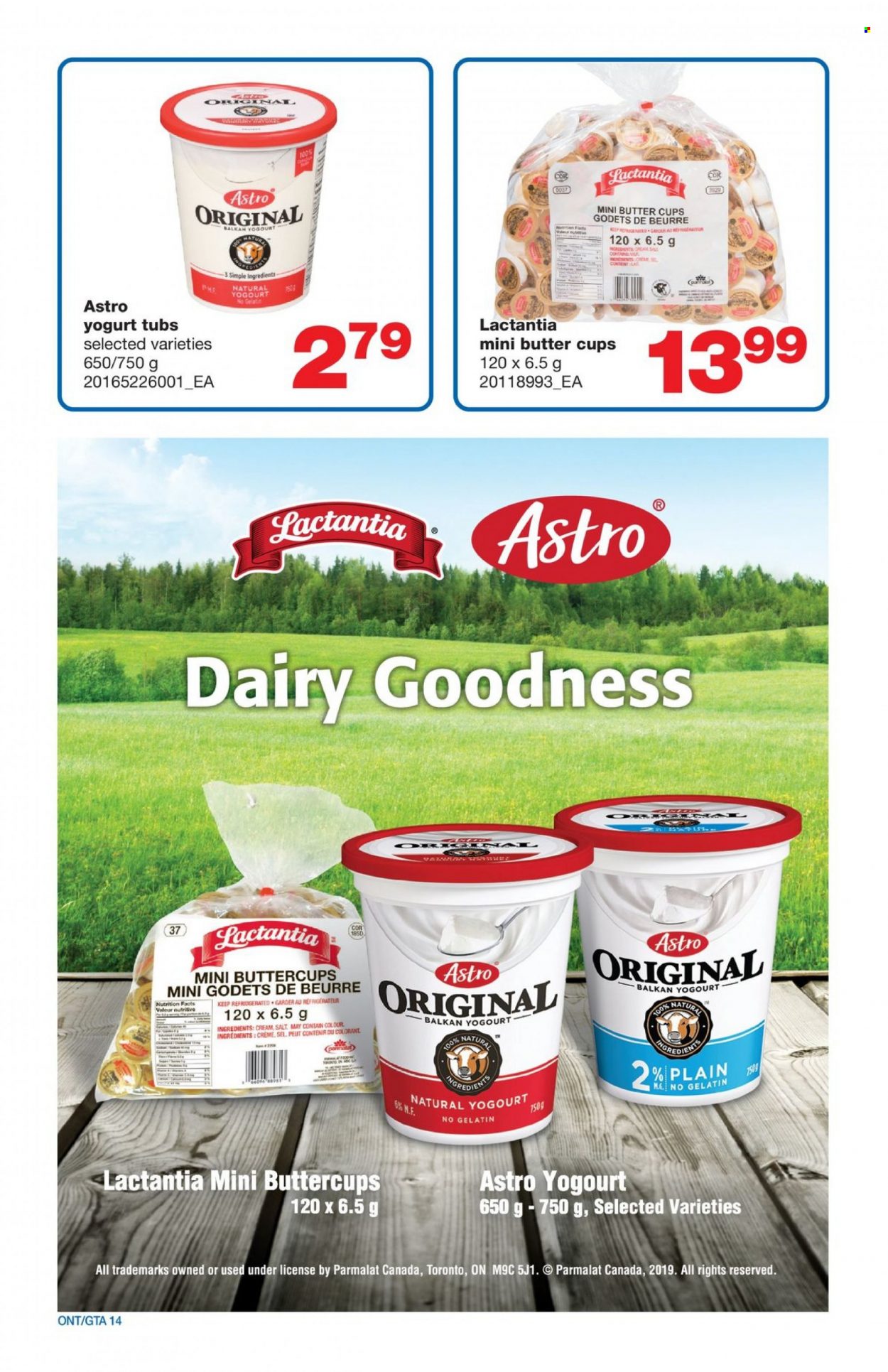 thumbnail - Wholesale Club Flyer - November 10, 2022 - November 30, 2022 - Sales products - yoghurt, Parmalat, milk, butter, gelatin. Page 14.