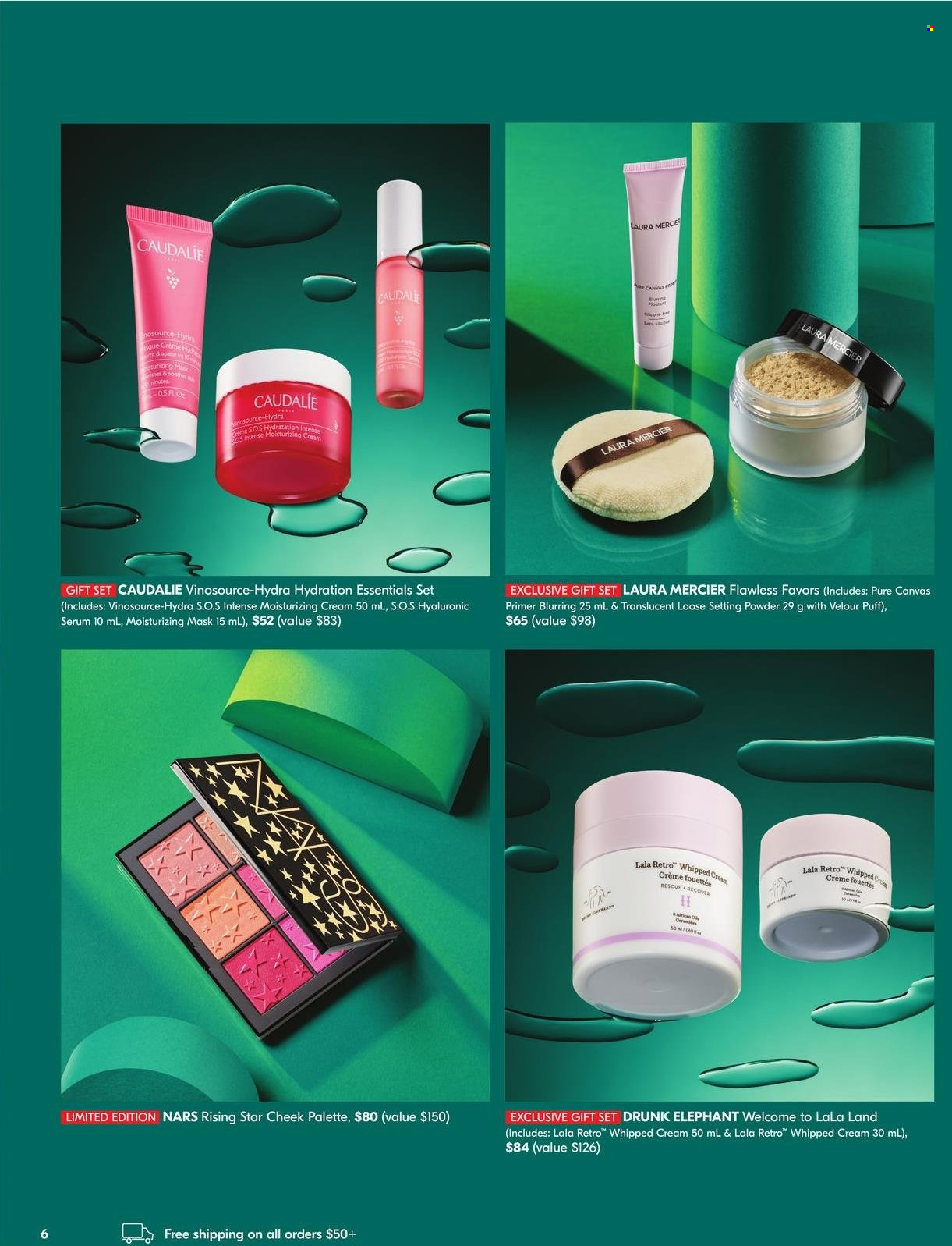 thumbnail - Pharmaprix Flyer - November 12, 2022 - December 02, 2022 - Sales products - whipped cream, gift set, serum, Palette, face powder, canvas. Page 6.