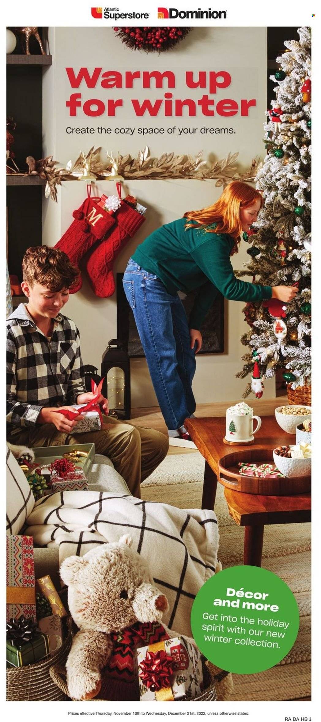 Atlantic Superstore flyer - November 10, 2022 - December 21, 2022. Page 1