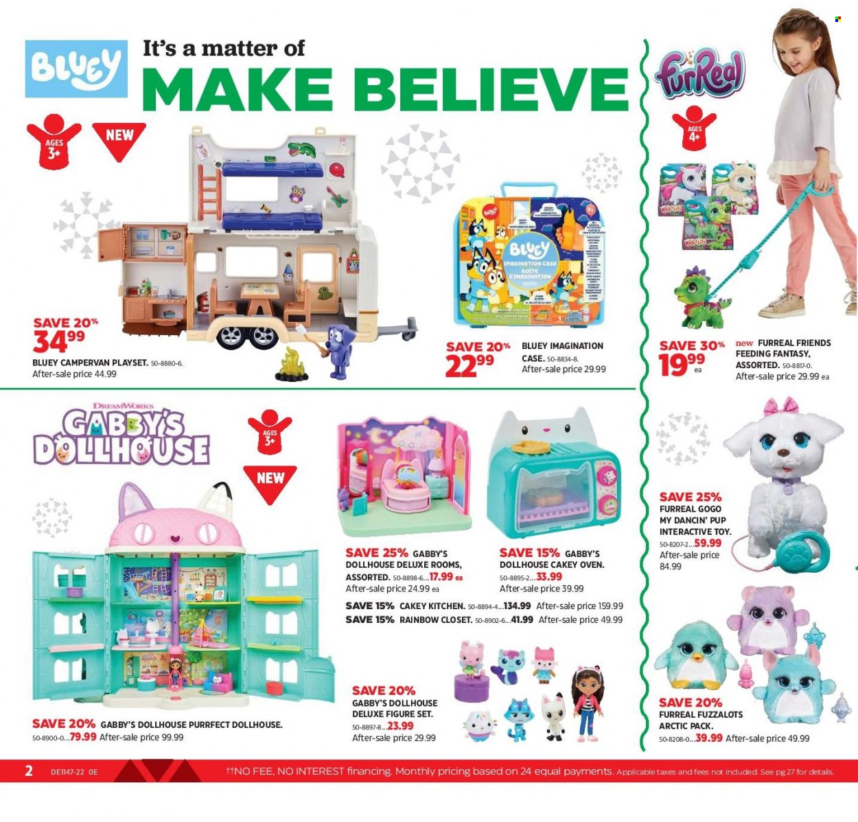 thumbnail - Canadian Tire Flyer - November 18, 2022 - December 08, 2022 - Sales products - oven, closet system, FurReal, play set, campervan. Page 2.