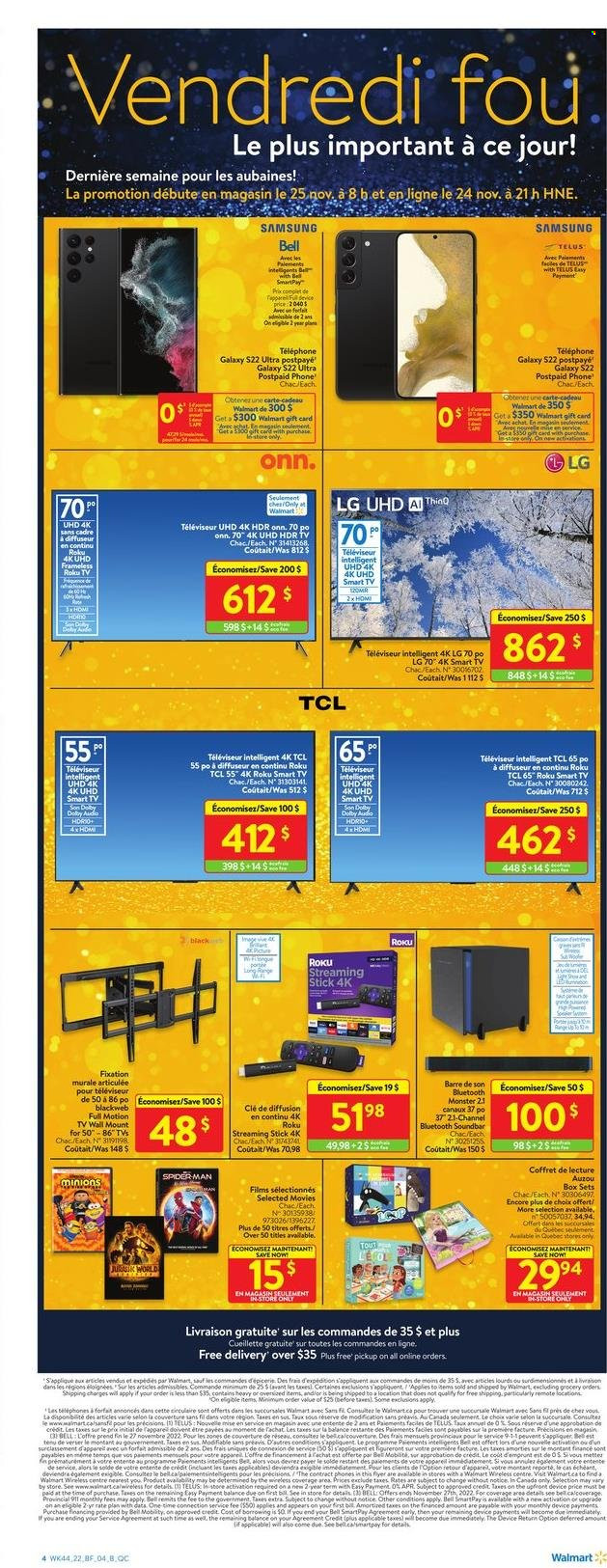Walmart flyer - November 24, 2022 - November 27, 2022. Page 4