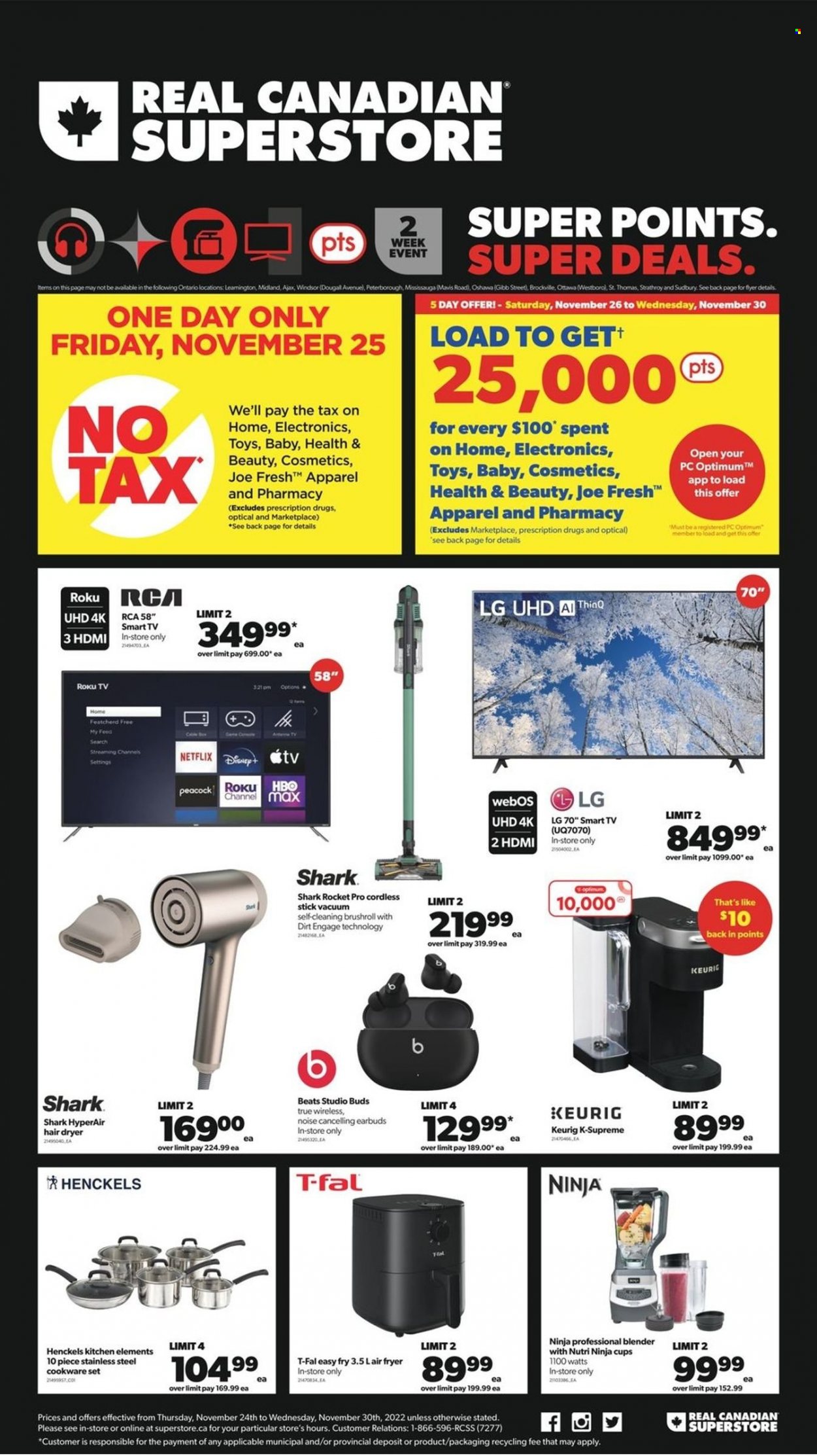 Real Canadian Superstore flyer - November 24, 2022 - November 30, 2022. Page 1