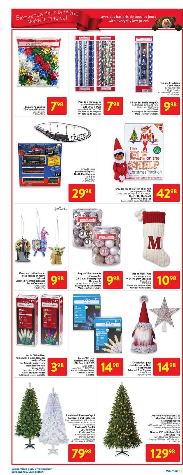 thumbnail - Circulaire Walmart - 24 Novembre 2022 - 30 Novembre 2022 - Produits soldés - wrap, livre, lit, string, train, lampe. Page 8.