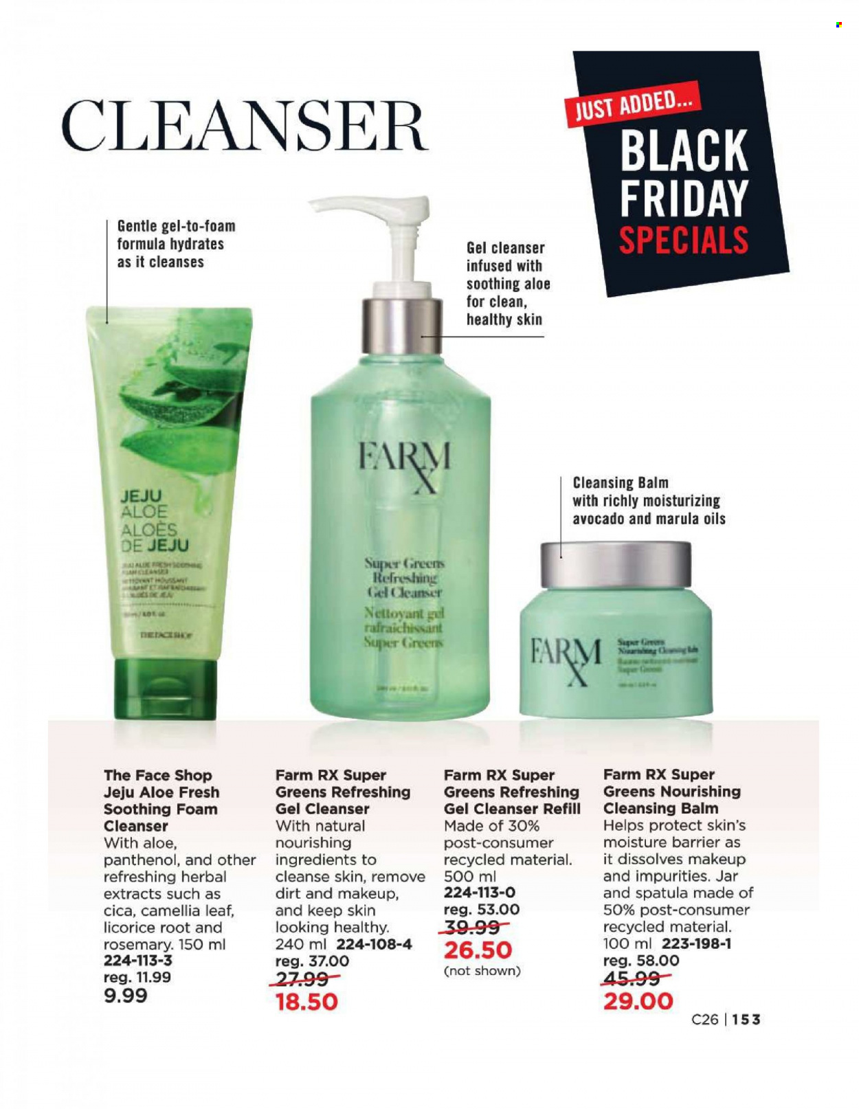 thumbnail - Avon Flyer - Sales products - cleanser. Page 153.