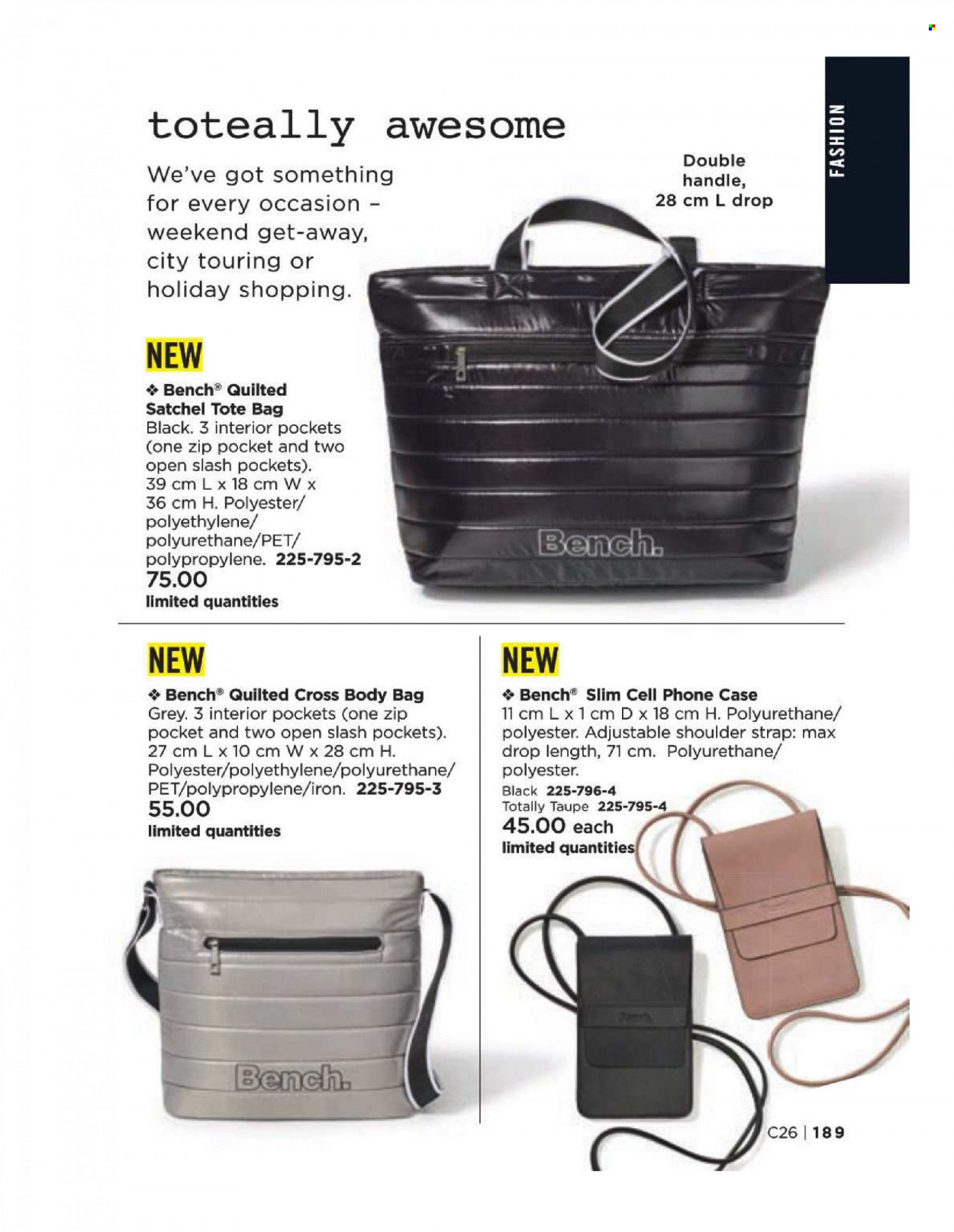 thumbnail - Avon Flyer - Sales products - bag, tote, cross body bag, tote bag. Page 189.