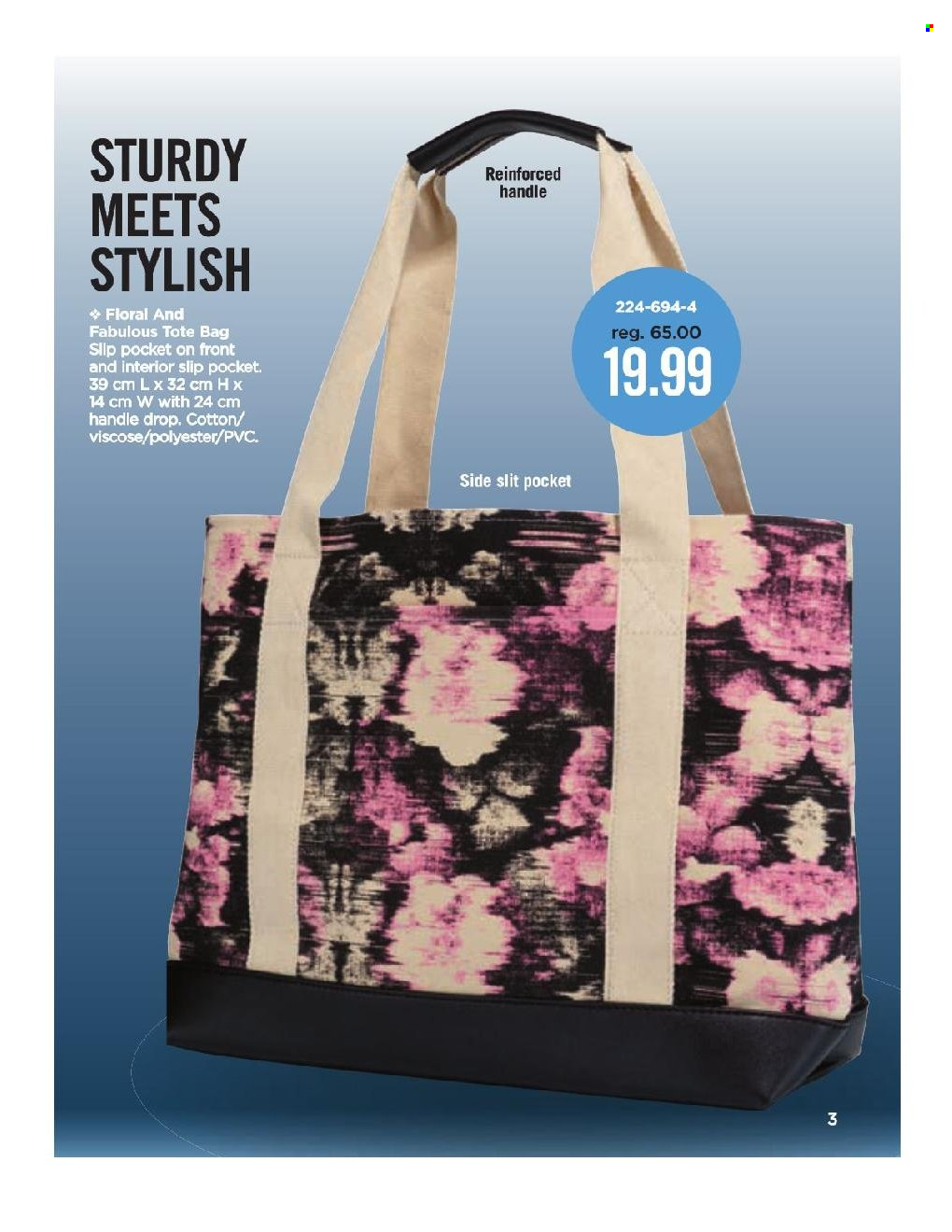 thumbnail - Avon Flyer - Sales products - bag, tote, tote bag. Page 3.