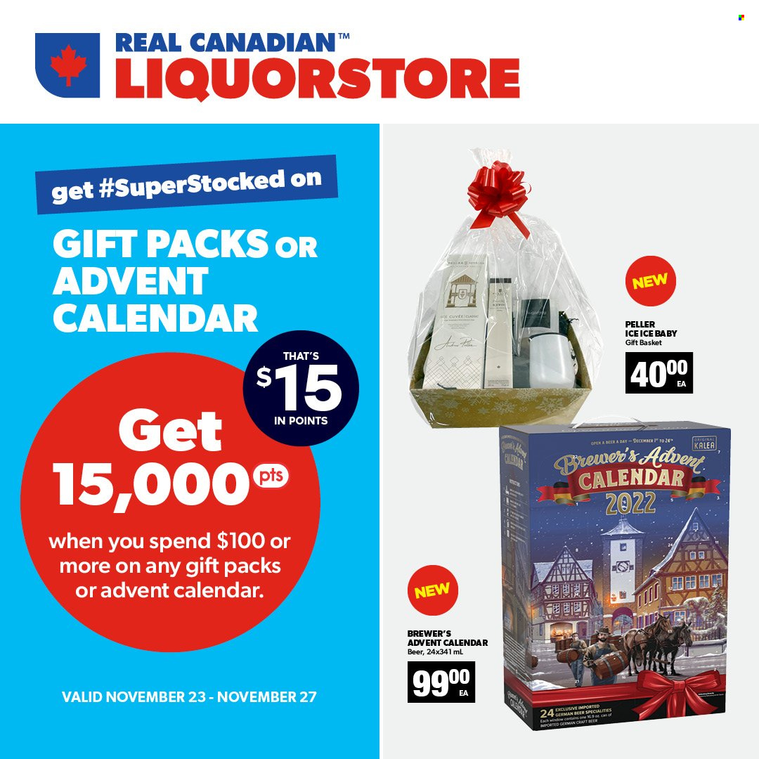 thumbnail - Real Canadian Liquorstore Flyer - November 23, 2022 - November 27, 2022 - Sales products - beer, brewer, advent calendar. Page 3.