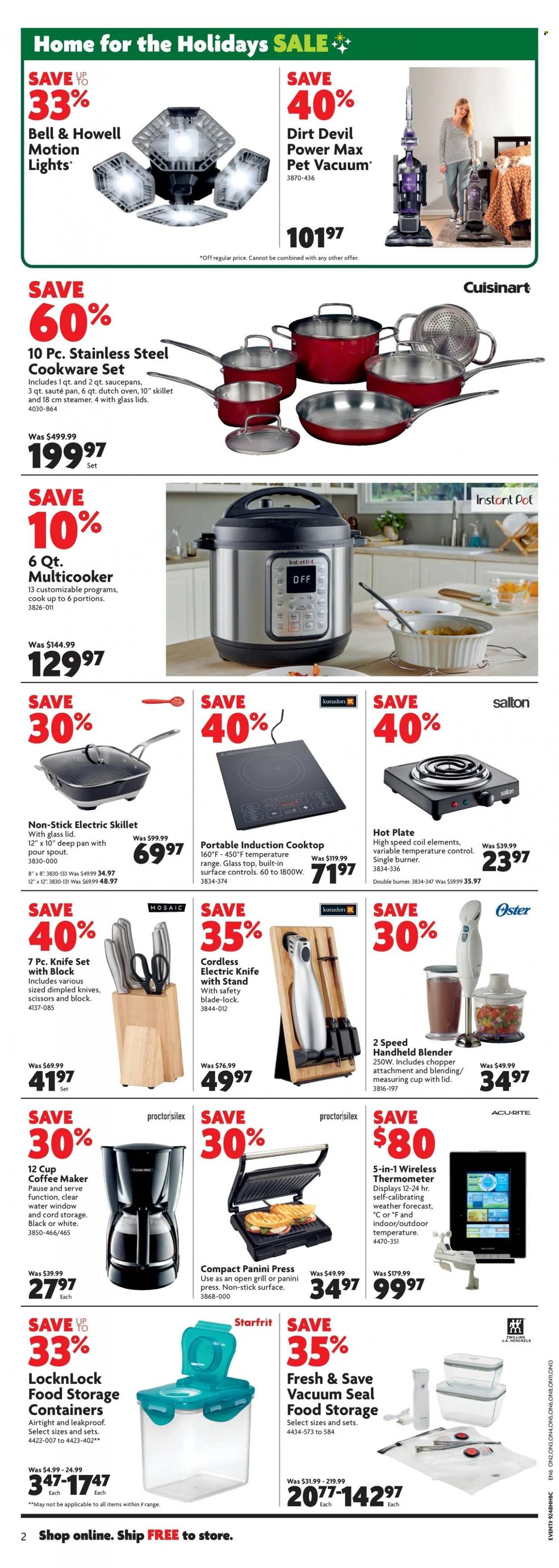 thumbnail - Home Hardware Building Centre Flyer - November 24, 2022 - November 30, 2022 - Sales products - coffee machine, Cuisinart, Instant Pot, electric frypan, sandwich press, thermometer, scissors, knife, grill, pot, blender. Page 3.