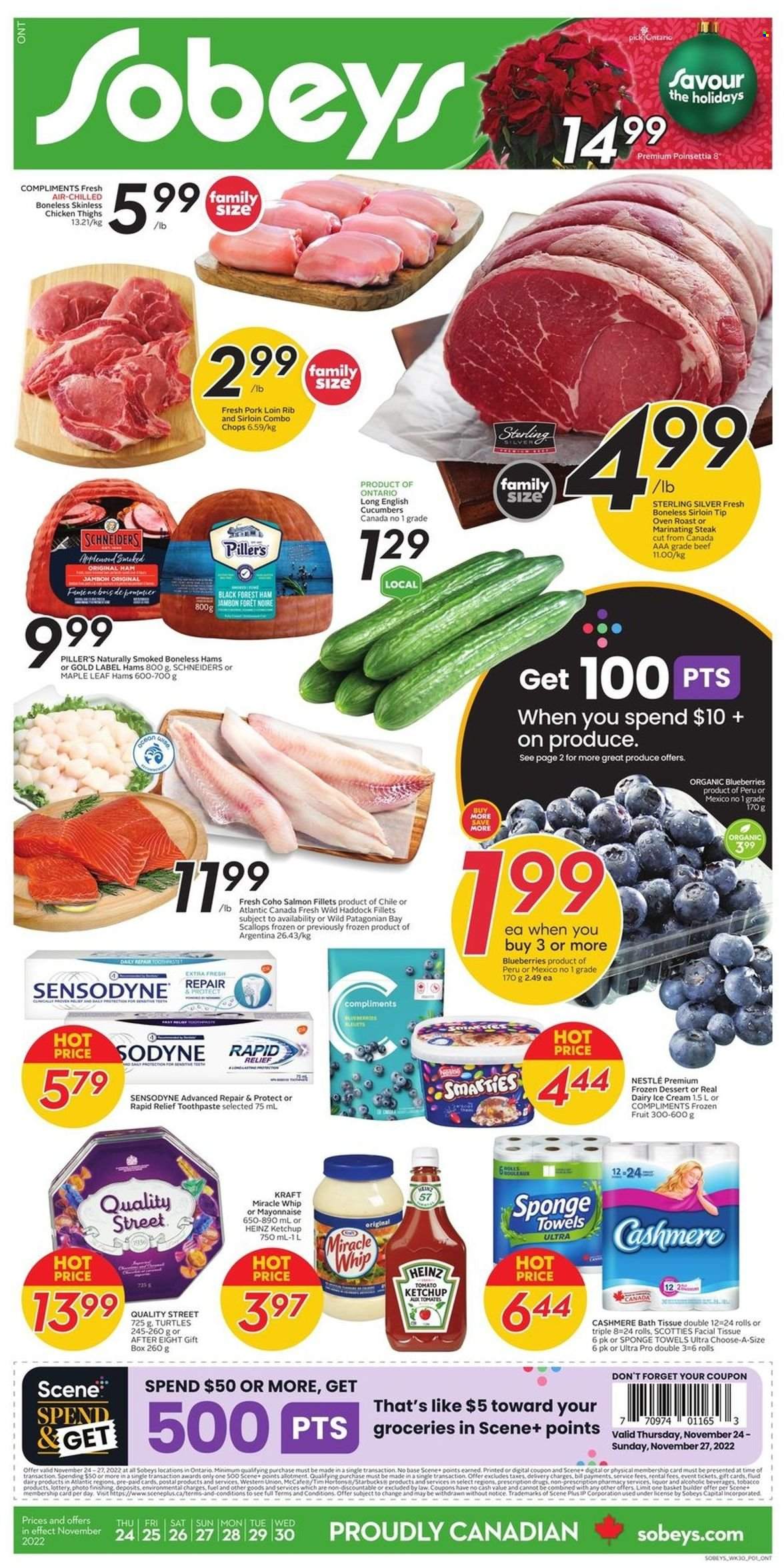 Sobeys flyer - November 24, 2022 - November 30, 2022. Page 1