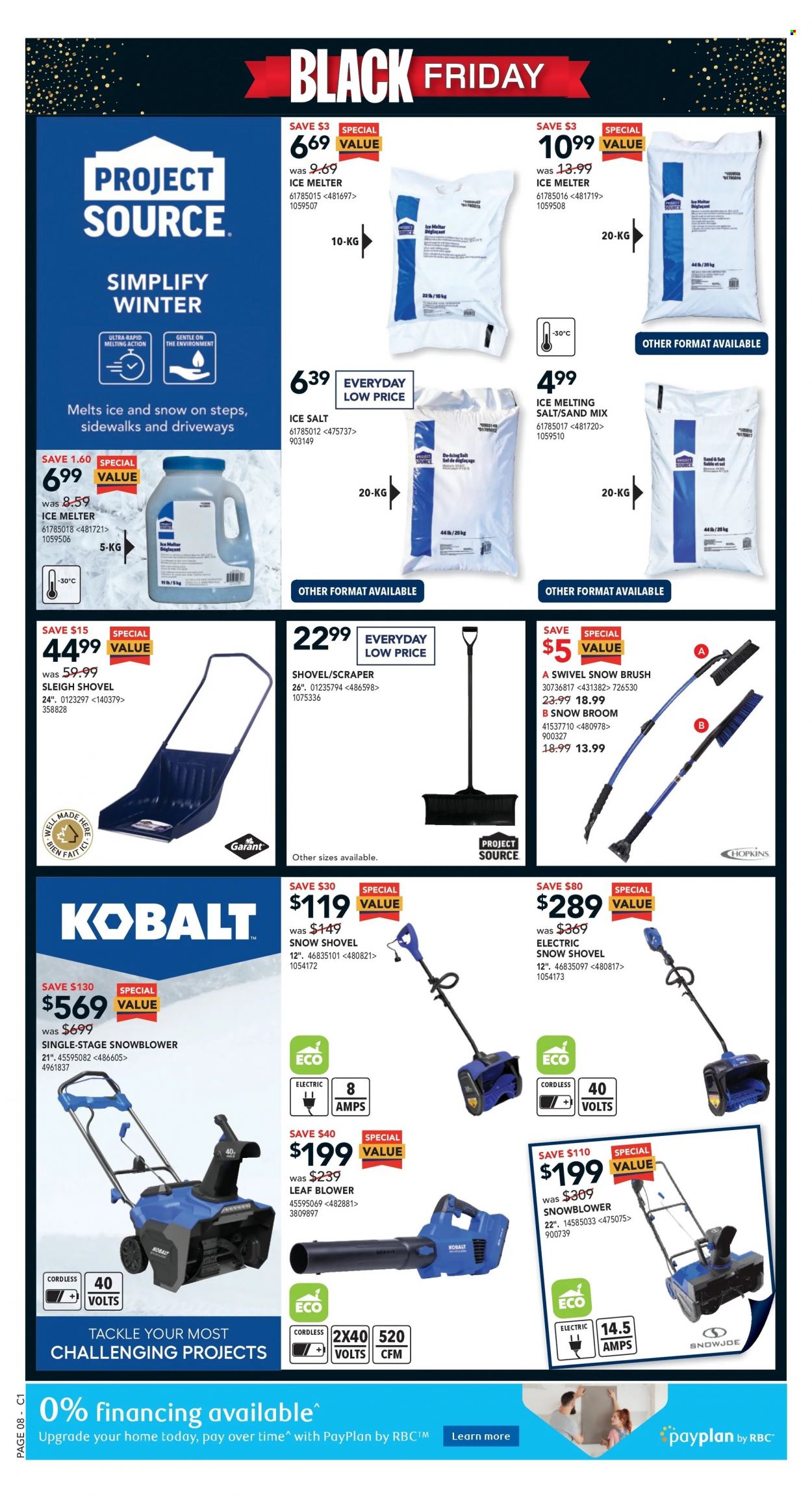 thumbnail - RONA Flyer - November 24, 2022 - November 30, 2022 - Sales products - brush, broom, leaf blower, snow blower, shovel, blower, snow shovel. Page 14.