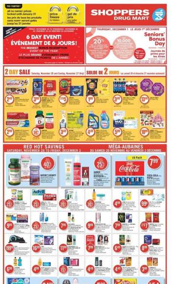 Shoppers Drug Mart Flyer - November 26, 2022 - December 02, 2022.