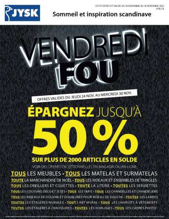 Circulaire JYSK