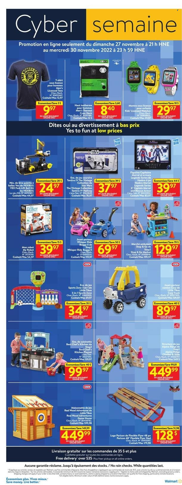thumbnail - Circulaire Walmart - 27 Novembre 2022 - 30 Novembre 2022 - Produits soldés - figurine, Palette, ballon, montre, t-shirt, buggy, camion. Page 2.